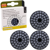 PROXXON Tarcza pad polerski diamentowy 50mm WP/E WP/A gres P50 3szt 28656