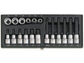 PROXXON Zestaw komplet nasadek XZN 1/2" 5-14mm i 9-21mm 12-kątne PR23296